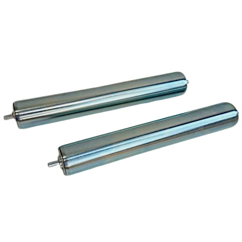 Gascem 10"BF Length 1.5" Dia Galvanized Steel Conveyor Roller, Axle Diameter 1/4" I Pack of 2 Conveyor Rollers I Replacement Steel Roller for Rollers Conveyor, Roller Stands for Woodworking, Cat/Dog Fence - Image 1